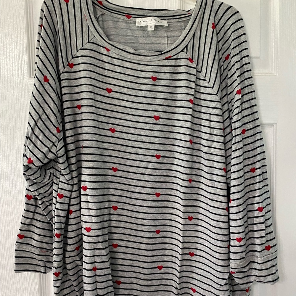 Heart print top